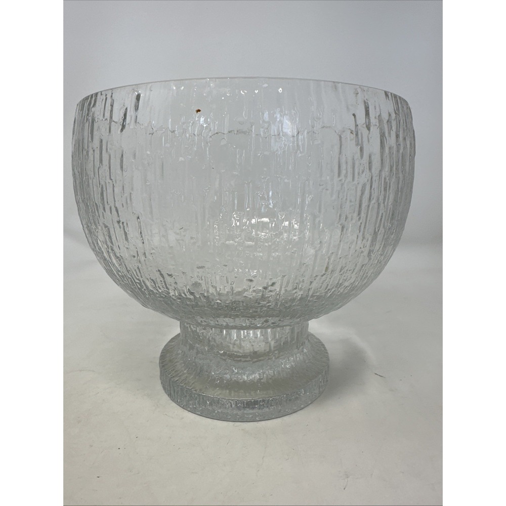 Large Footed Serving Bowl "Kekkerit" – Timo Sarpaneva, Iittala, Finland – 1970s